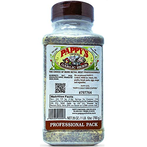  Pappys Fine Foods Pappys Seasonings (Garlic Herb, 28oz)