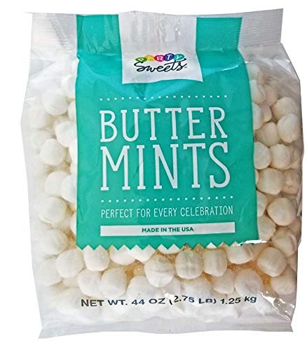 Party Sweets White Buttermints, 2.75 Pound, Appx. 350 pieces from Hospitality Mints