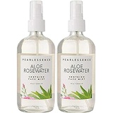 Pearlessence Aloe Rose Water Soothing and Hydrating Face Mist, 8 Oz (2 Pack)