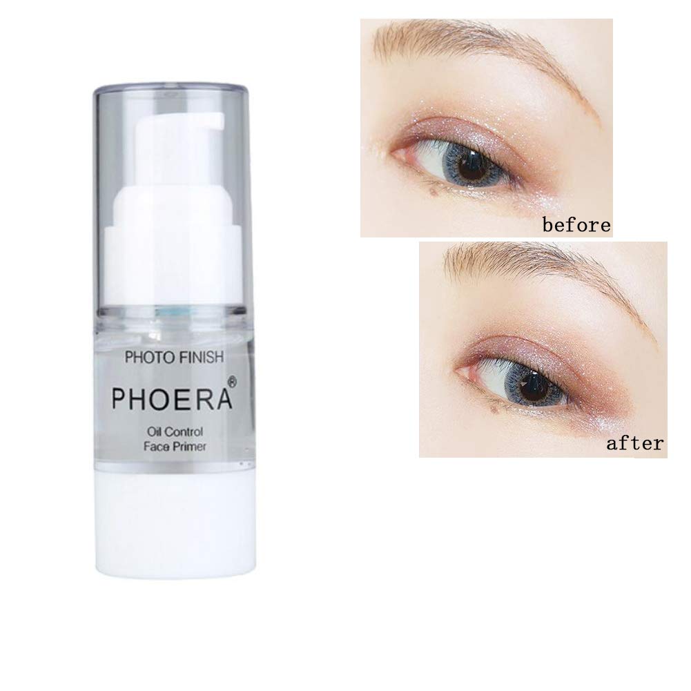  Phoera Face Primer, Isolated Moisturizing Makeup Base Cosmetics Primer, Mini Perfect All Matte Pore Invisible Make Up Facial Prime, Freshing and Natural, Moisturizing Smooth (18ml)