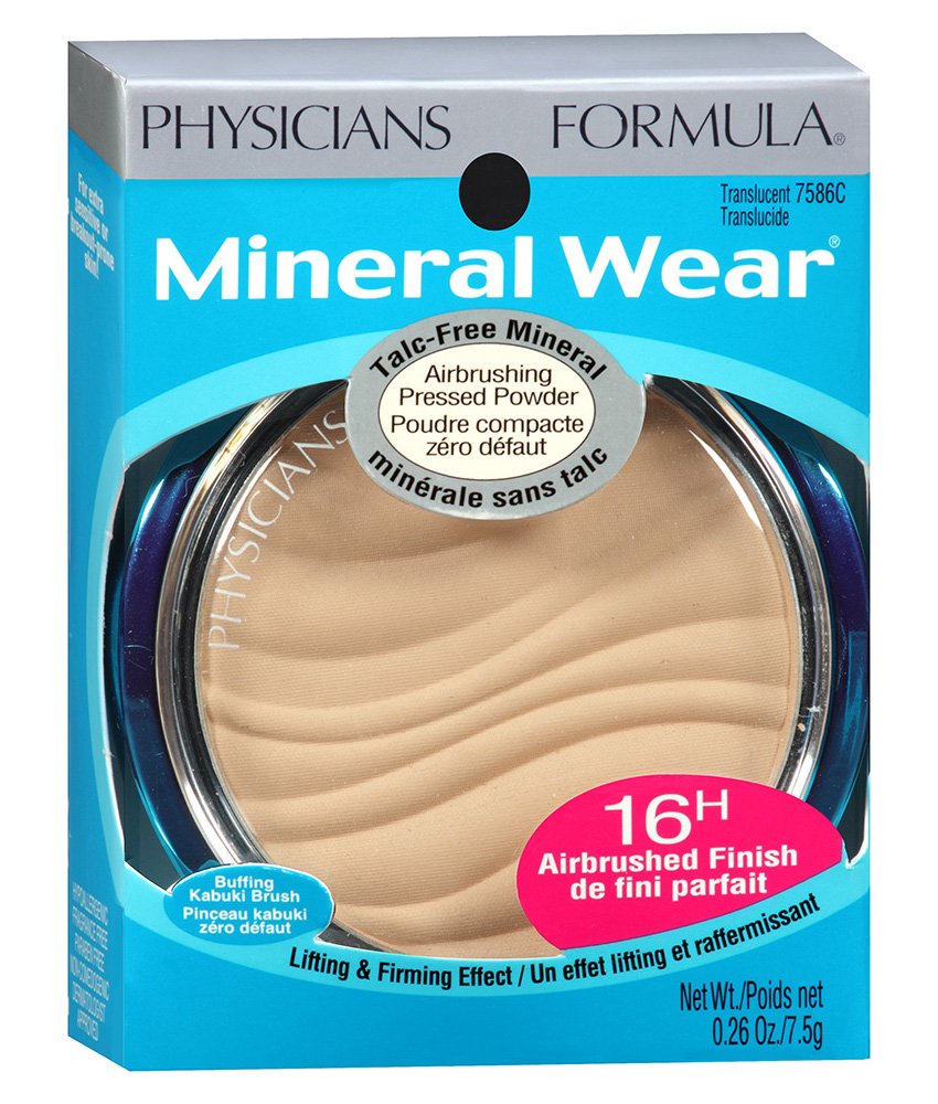  Physicians Formula Mineral Wear Talc-Free Pressed Powder- SPF 30 - Mineral Makeup Airbrushing -Translucent
