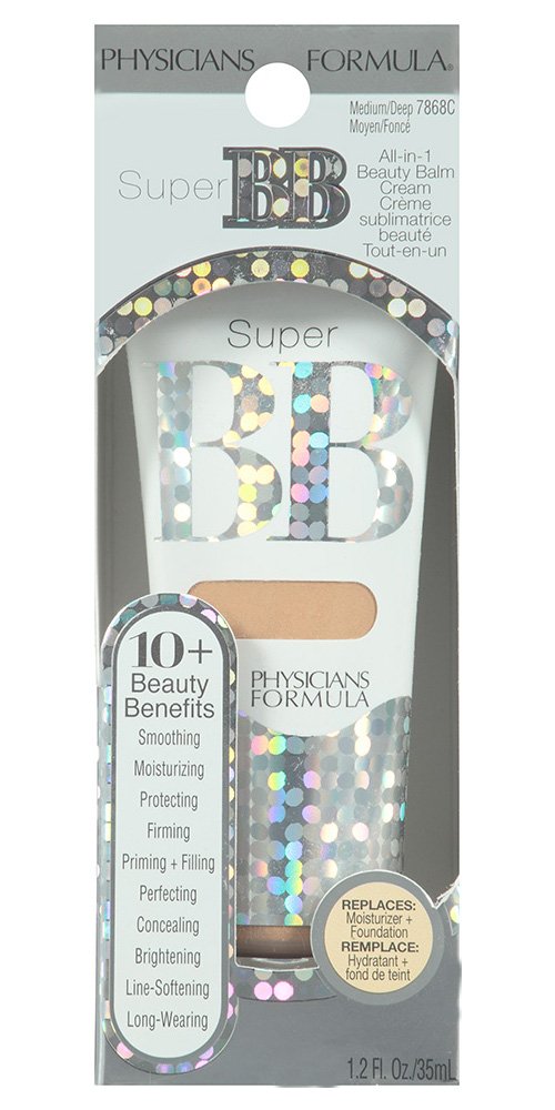  Physicians Formula Super BB All-in-1 Beauty Balm Cream, Medium/Deep, 1.2 Fluid Ounces