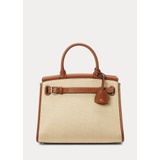 Raffia & Calfskin Medium RL50 Handbag