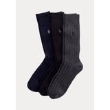 Combed Cotton Rib Sock 3-Pack