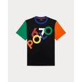 Color-Blocked Logo Cotton Jersey Tee