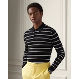 Striped Wool Polo-Collar Sweater