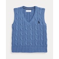 Cable-Knit Cotton Sweater Vest