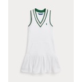 Cricket-Stripe Cotton Terry Dress