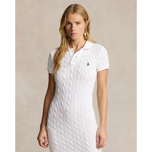 폴로 랄프로렌 Cable-Knit Cotton Polo Dress