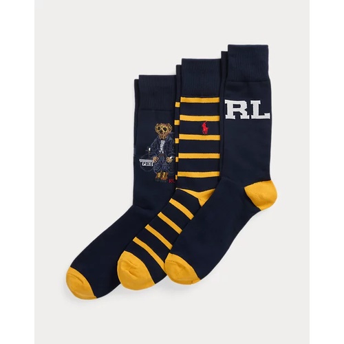 폴로 랄프로렌 Polo Bear Trouser 3-Sock Gift Set