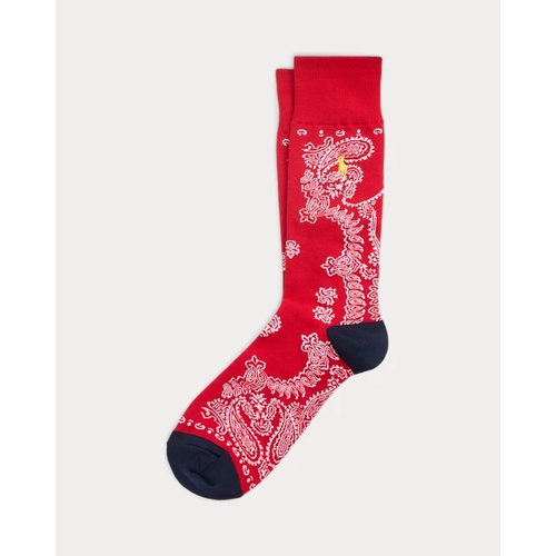 폴로 랄프로렌 Bandanna-Print Trouser Socks