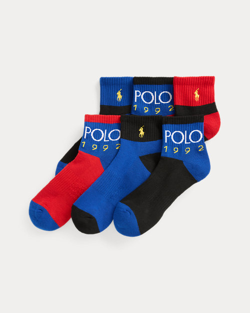 폴로 랄프로렌 Polo 1992 Quarter-Crew Sock 6-Pack