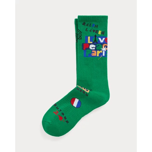 폴로 랄프로렌 Love Peace Paris Crew Socks