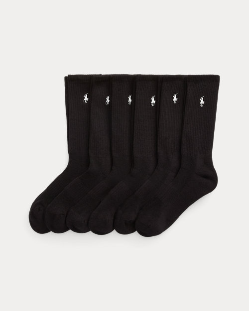 폴로 랄프로렌 Cotton-Blend Crew Sock 6-Pack