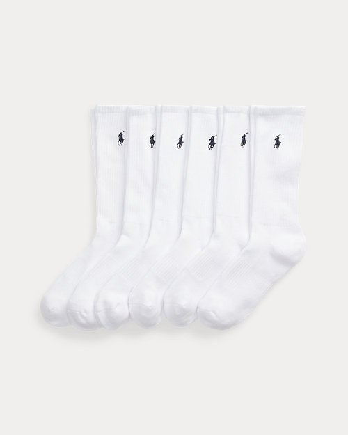 폴로 랄프로렌 Cotton-Blend Crew Sock 6-Pack