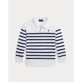 Striped Spa Terry Quarter-Zip Sweatshirt