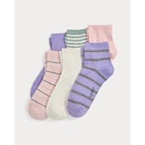 Striped Quarter-Top Sock 6-Pack