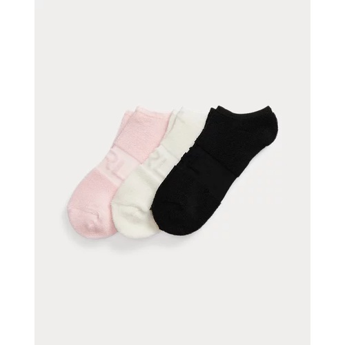 폴로 랄프로렌 Logo Mock Rib-Knit Ankle Sock 3-Pack