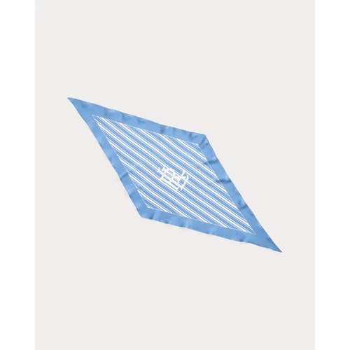 폴로 랄프로렌 Logo Striped Diamond Scarf