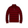 Boys 8-20 Striped Cotton Interlock Pullover Sweatshirt