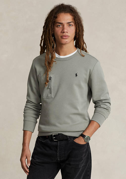 Double Knit Pocket Sweatshirt