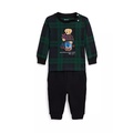 Baby Boys Polo Bear Jersey T-Shirt and Fleece Pants Set