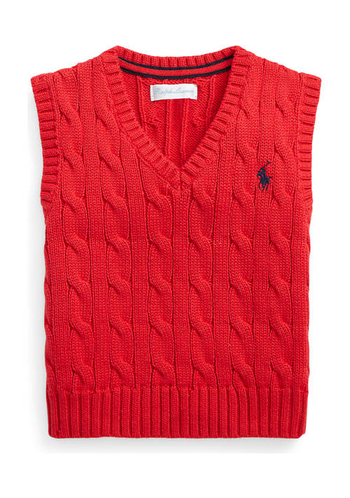 Baby Boys Cable-Knit Cotton Sweater Vest