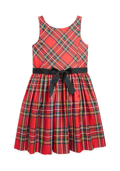 Girls 7-16 Plaid Fit and Flare Dress