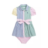 Baby Girls Striped Cotton Fun Shirtdress & Bloomer