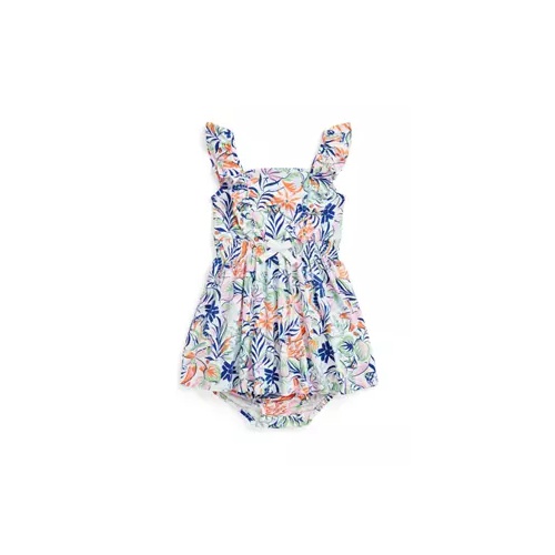 폴로 랄프로렌 Baby Girls Tropical Printed Cotton Dress and Bloomer