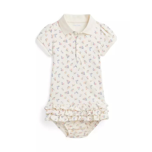 폴로 랄프로렌 Baby Girls Floral Soft Cotton Polo Dress & Bloomer