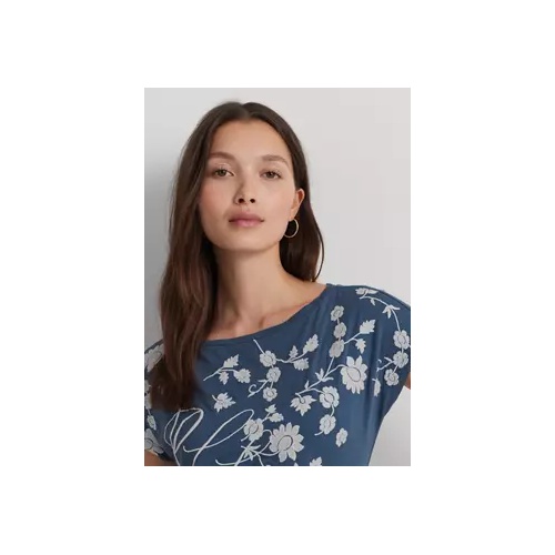 폴로 랄프로렌 Floral Embroidered Jersey T-Shirt