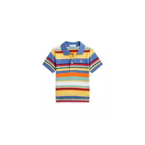 폴로 랄프로렌 Baby Boys Striped Cotton Mesh Polo Shirt