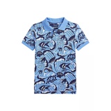 Boys 2-7 Reef Print Cotton Mesh Polo Shirt
