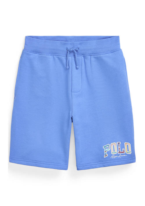 폴로 랄프로렌 Boys 8-20 Madras Logo Fleece Shorts