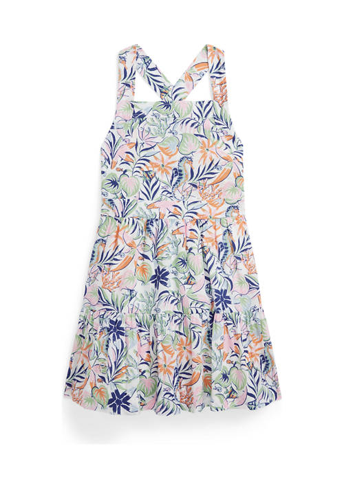 폴로 랄프로렌 Girls 2-6x Tropical Printed Linen Cotton Dress