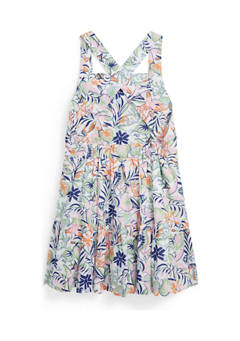폴로 랄프로렌 Girls 2-6x Tropical Printed Linen Cotton Dress