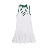 Girls 2-6x Cricket Stripe Cotton Terry Dress