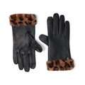 LAUREN Ralph Lauren Leather Touch Gloves with Faux