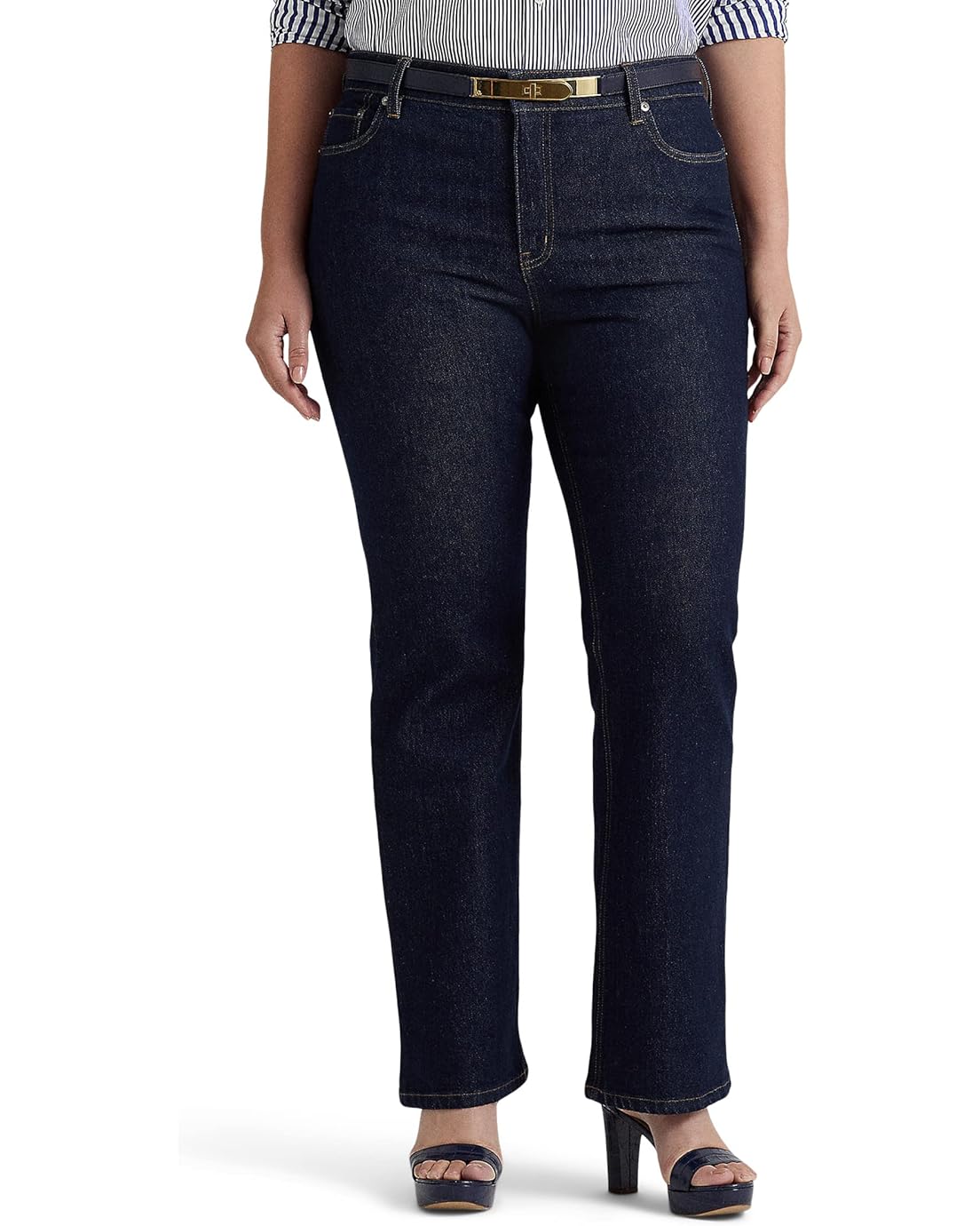 LAUREN Ralph Lauren Plus Size High-Rise Boot Jeans