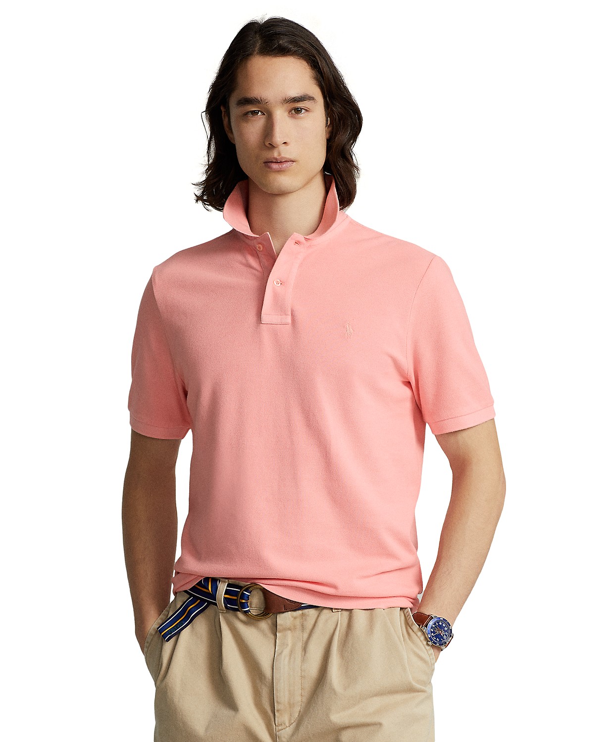 Mens Classic-Fit Cotton Polo Shirt