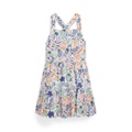Toddler and Little Girls Tropical-Print Linen-Cotton Dress