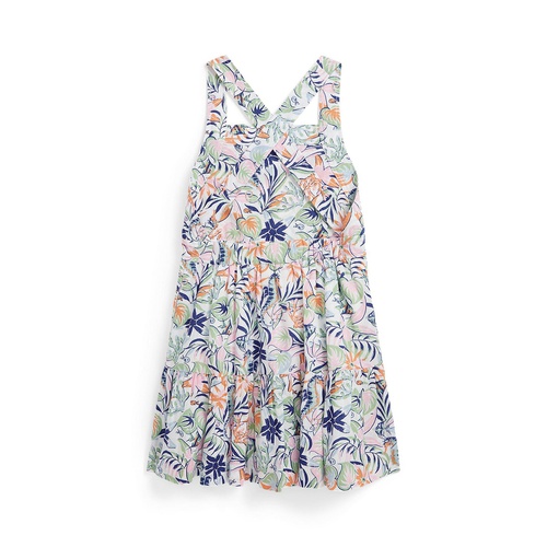 폴로 랄프로렌 Toddler and Little Girls Tropical-Print Linen-Cotton Dress