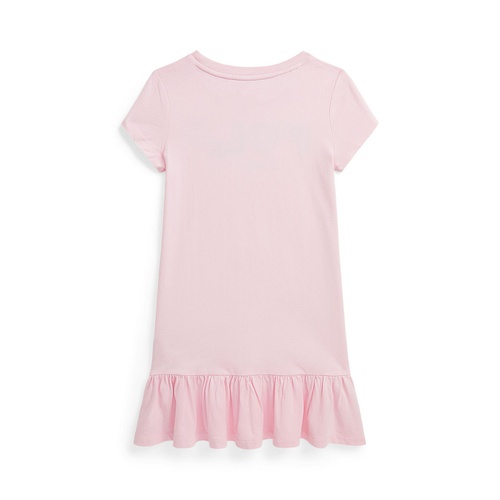 폴로 랄프로렌 Toddler and Little Girls Tropical-Logo Cotton Jersey T-shirt Dress