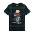 Polo Ralph Lauren Kids Polo Bear Plaid Cotton Jersey Tee (Toddler/Little Kids)