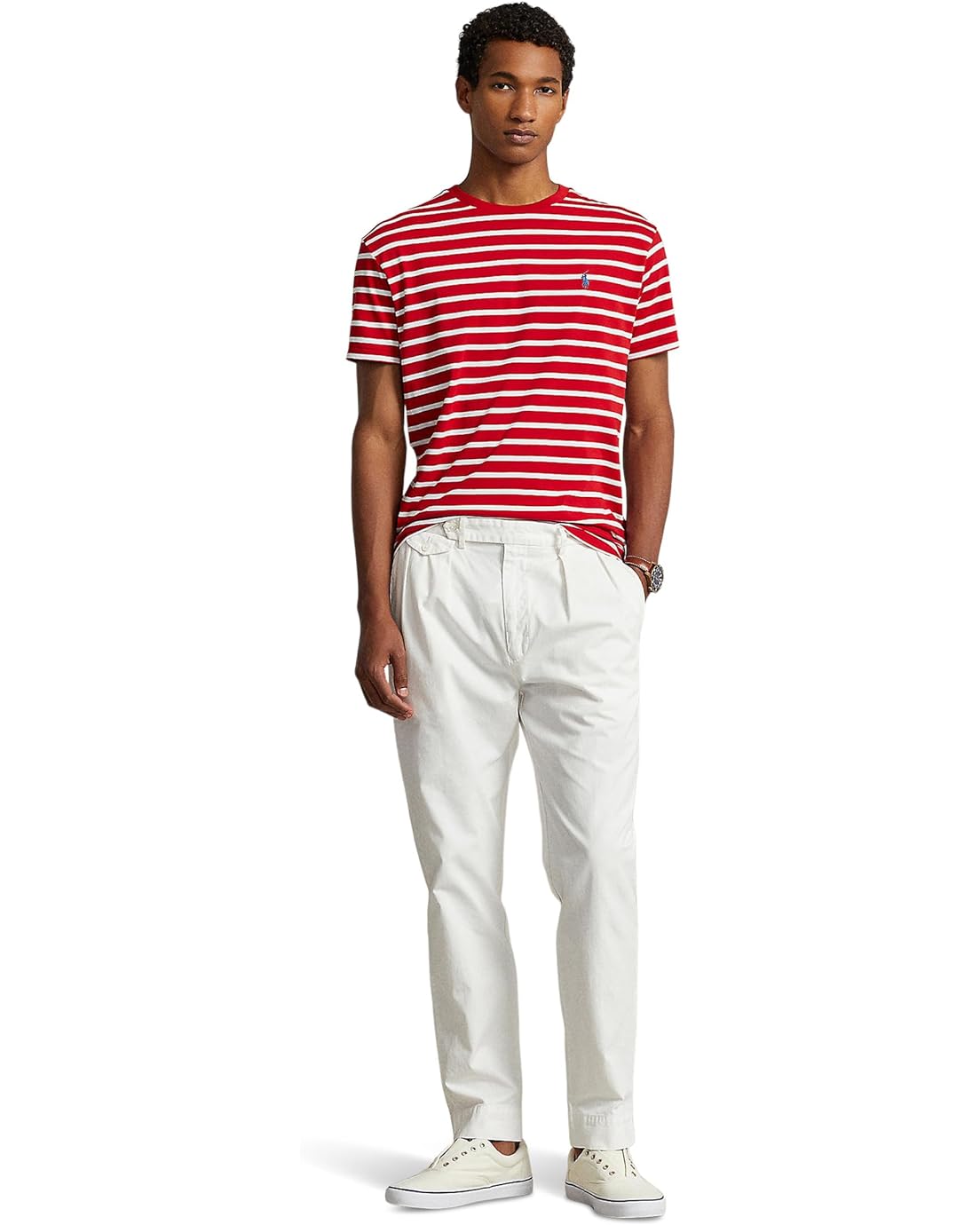 폴로 랄프로렌 Polo Ralph Lauren Classic Fit Striped Jersey T-Shirt
