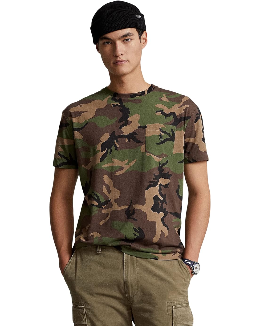 폴로 랄프로렌 Polo Ralph Lauren Classic Fit Camo Jersey Pocket T-Shirt