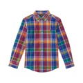 Polo Ralph Lauren Kids Plaid Cotton Poplin Shirt (Toddler/Little Kids)