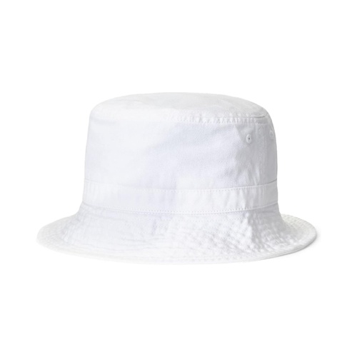 폴로 랄프로렌 Polo Ralph Lauren Kids Polo Bear Cotton Twill Bucket Hat (Big Kids)