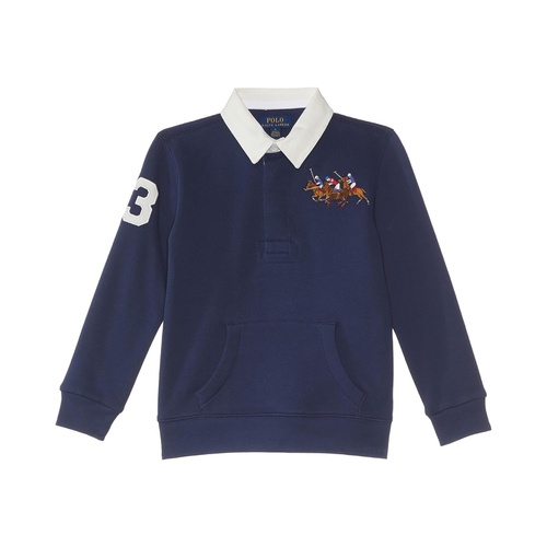 폴로 랄프로렌 Polo Ralph Lauren Kids Triple-Pony Fleece Rugby Sweatshirt (Toddler/Little Kids)
